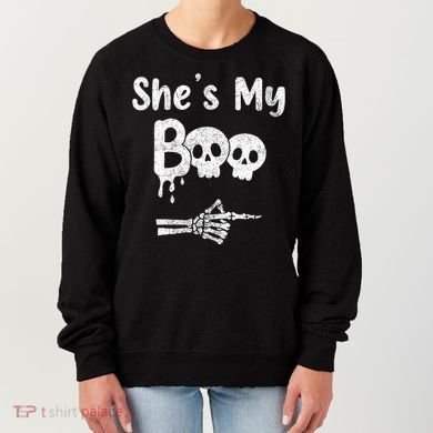 She’S My Boo Skull Face Women's Sweatshirt