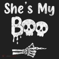 She’S My Boo Skull Face Women's Sweatshirt thumb 2
