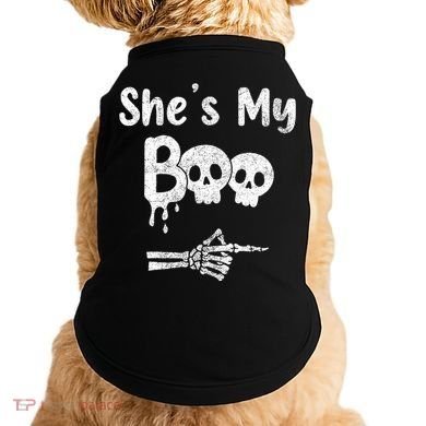 She’S My Boo Skull Face Doggie Tank