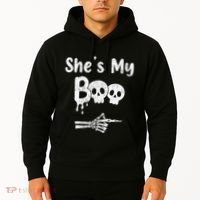She’S My Boo Skull Face Hoodie thumb 2