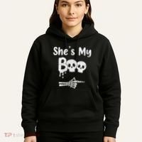 She’S My Boo Skull Face Hoodie thumb 5
