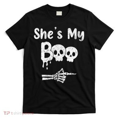 She’S My Boo Skull Face T-Shirt
