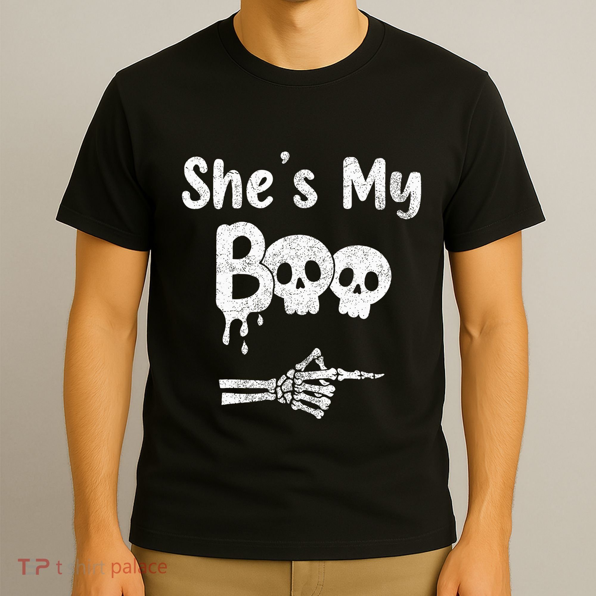 She’S My Boo Skull Face T-Shirt