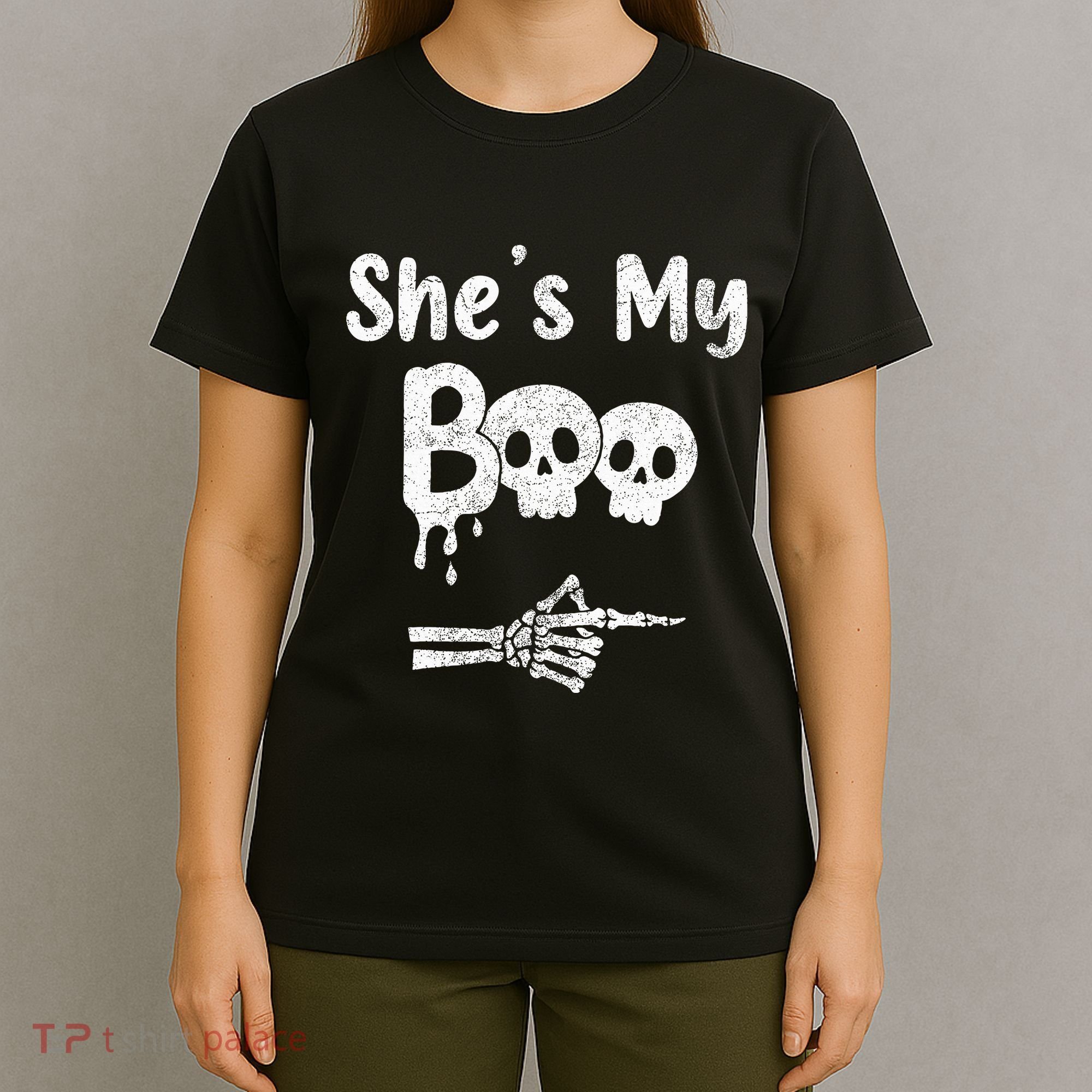 She’S My Boo Skull Face T-Shirt