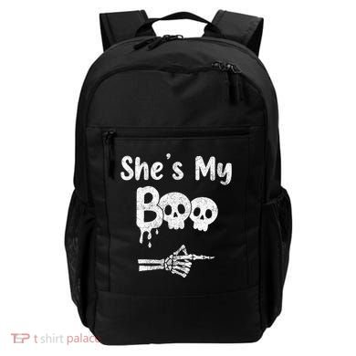 She’S My Boo Skull Face Backpack
