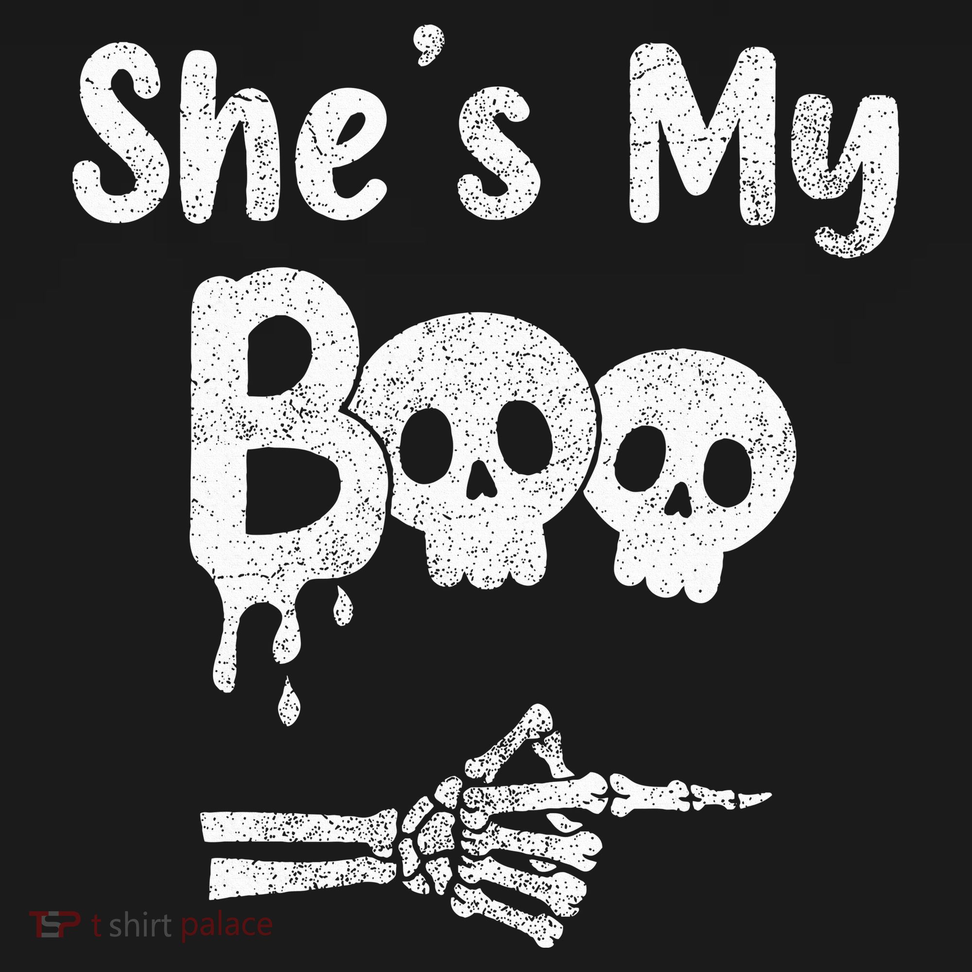 She’S My Boo Skull Face Polo