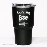 She’S My Boo Skull Face Tumbler thumb 0