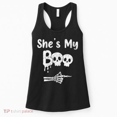 She’S My Boo Skull Face Women's Tank Top