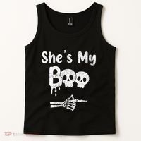She’S My Boo Skull Face Tank Top thumb 2