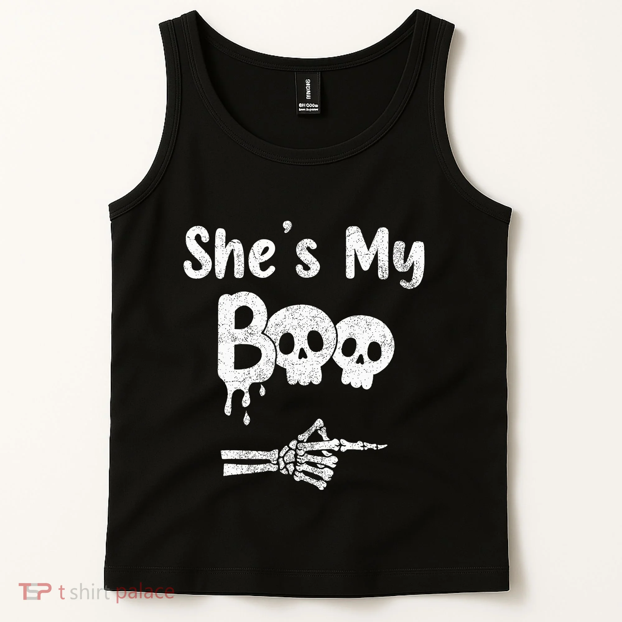 She’S My Boo Skull Face Tank Top