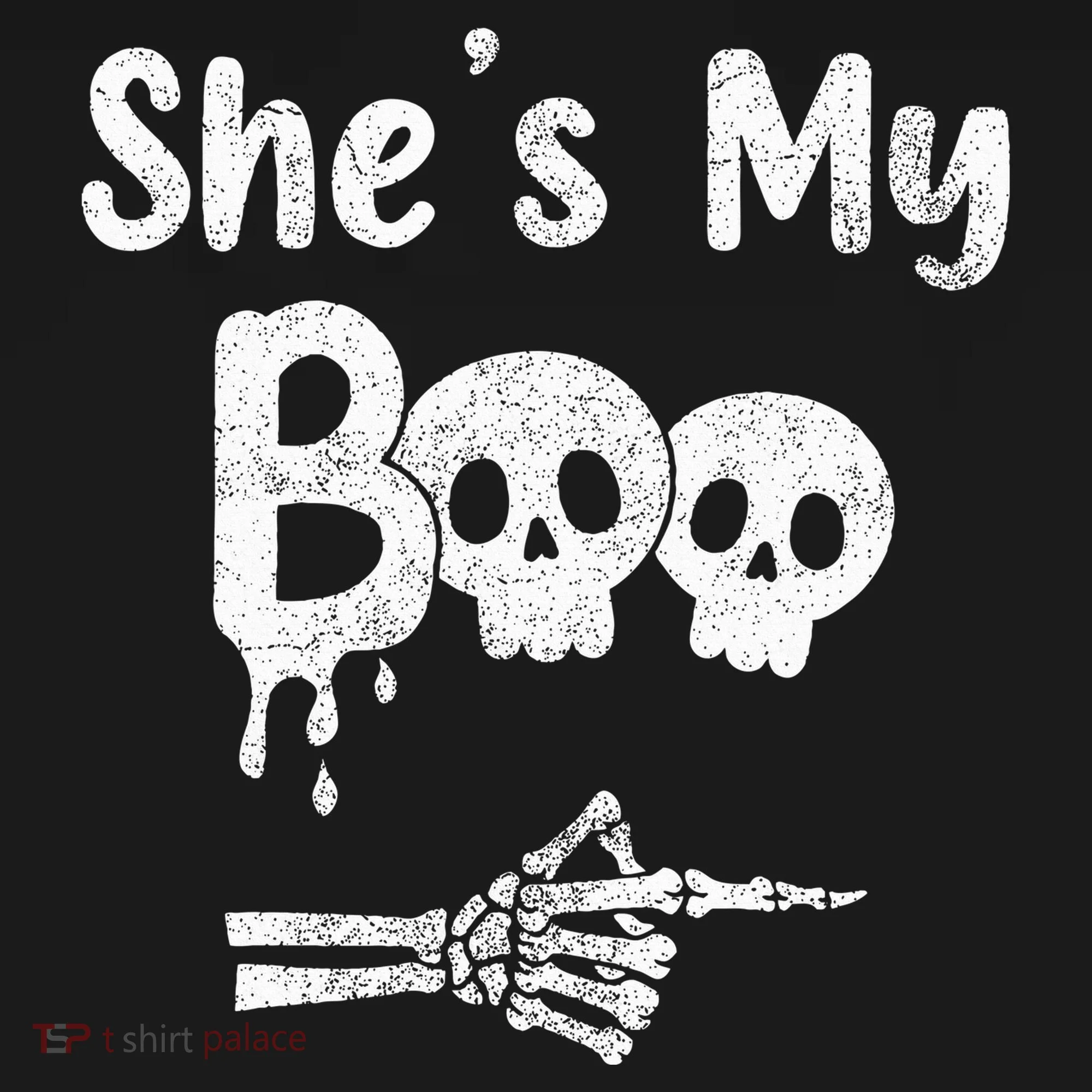 She’S My Boo Skull Face Tank Top