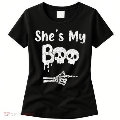 She’S My Boo Skull Face Women's T-Shirt