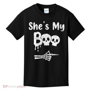 She’S My Boo Skull Face Kids T-Shirt