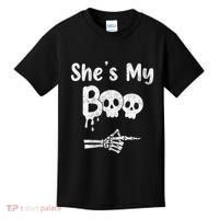 She’S My Boo Skull Face Kids T-Shirt thumb 0