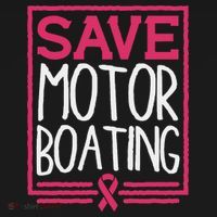 Save Motor Boating Funny Breast Cancer Pink Ribbon Men Gift Apron thumb 3