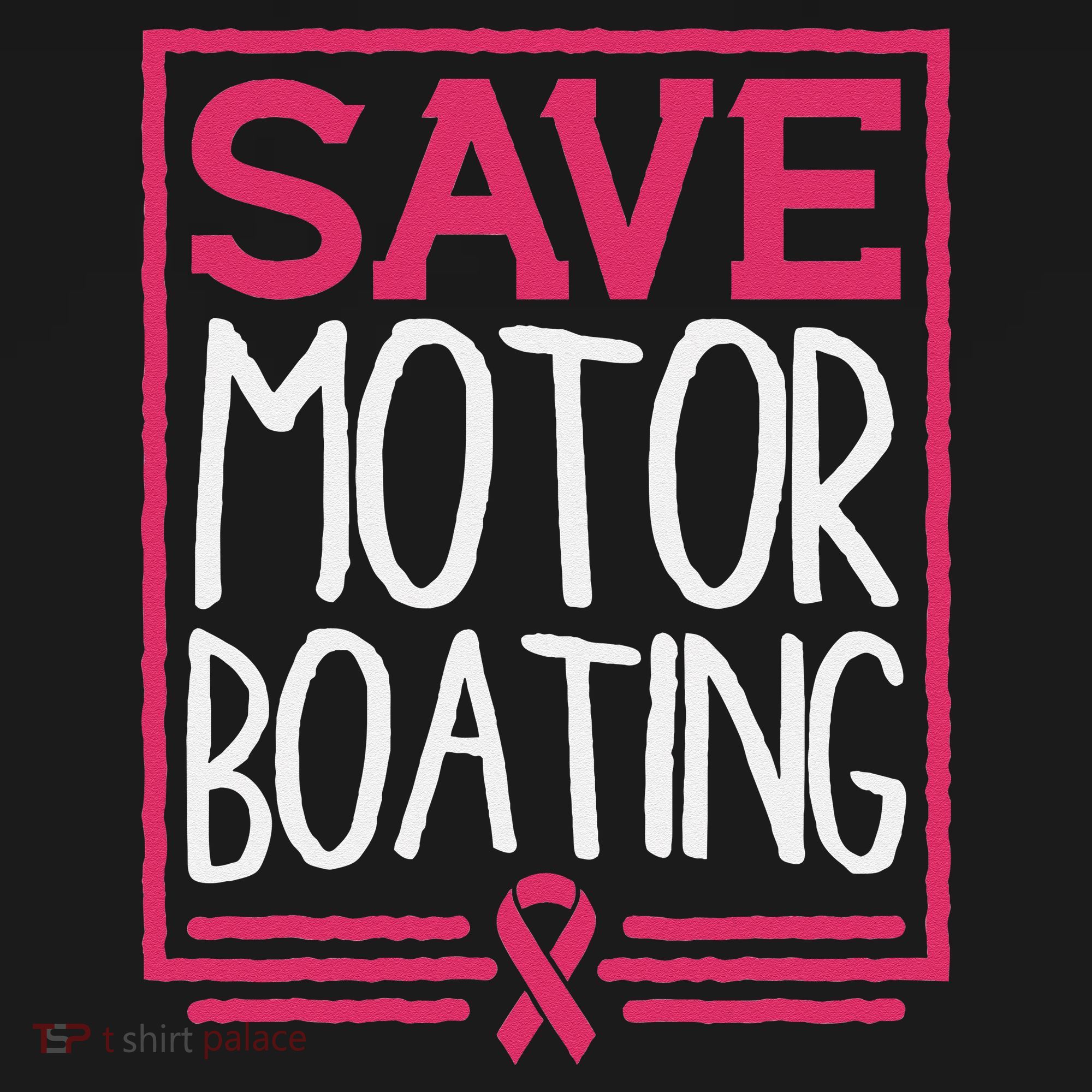 Save Motor Boating Funny Breast Cancer Pink Ribbon Men Gift Visor