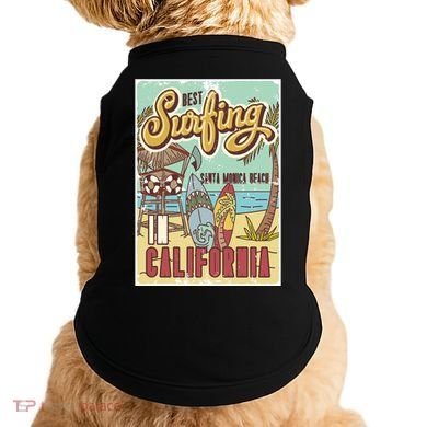 Santa Monica Beach California Doggie Tank