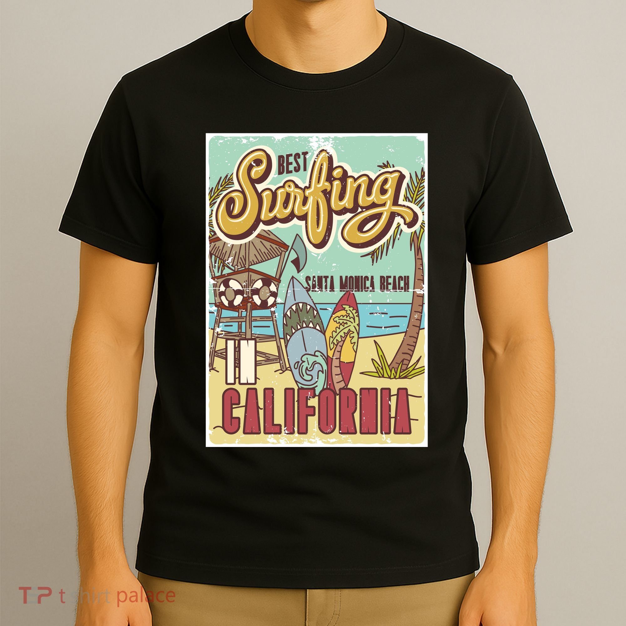 Santa Monica Beach California T-Shirt