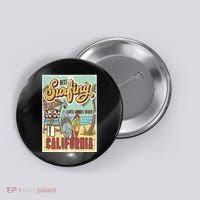 Santa Monica Beach California Button thumb 0