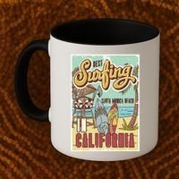 Santa Monica Beach California Coffee Mug thumb 2