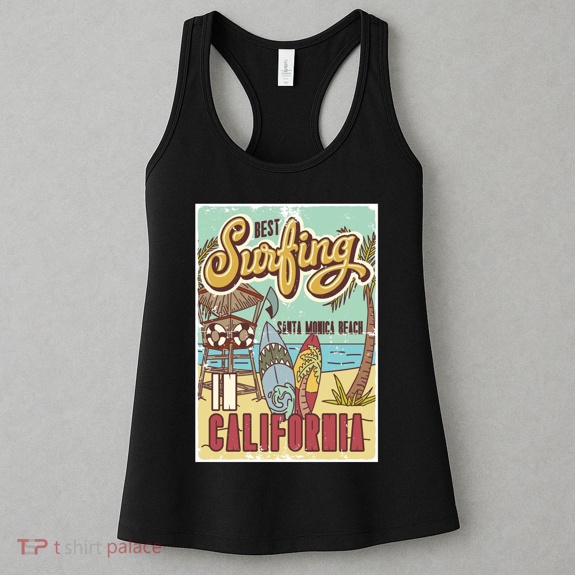 Santa Monica Beach California Women's Tank Top