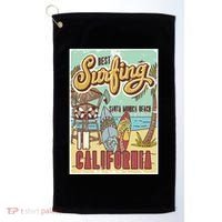 Santa Monica Beach California Golf Towel thumb 0