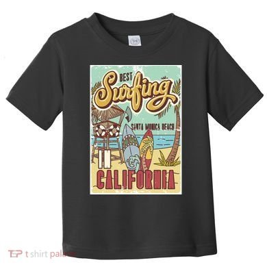 Santa Monica Beach California Toddler T-Shirt