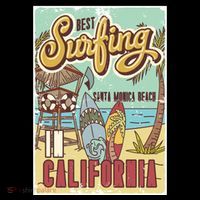 Santa Monica Beach California Women's T-Shirt thumb 6