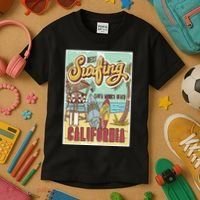 Santa Monica Beach California Kids T-Shirt thumb 3