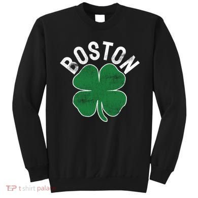 Shamrock Massachusetts Boston ST PATRICKS DAY Irish Green Sweatshirt