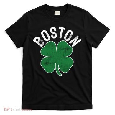Shamrock Massachusetts Boston ST PATRICKS DAY Irish Green T-Shirt
