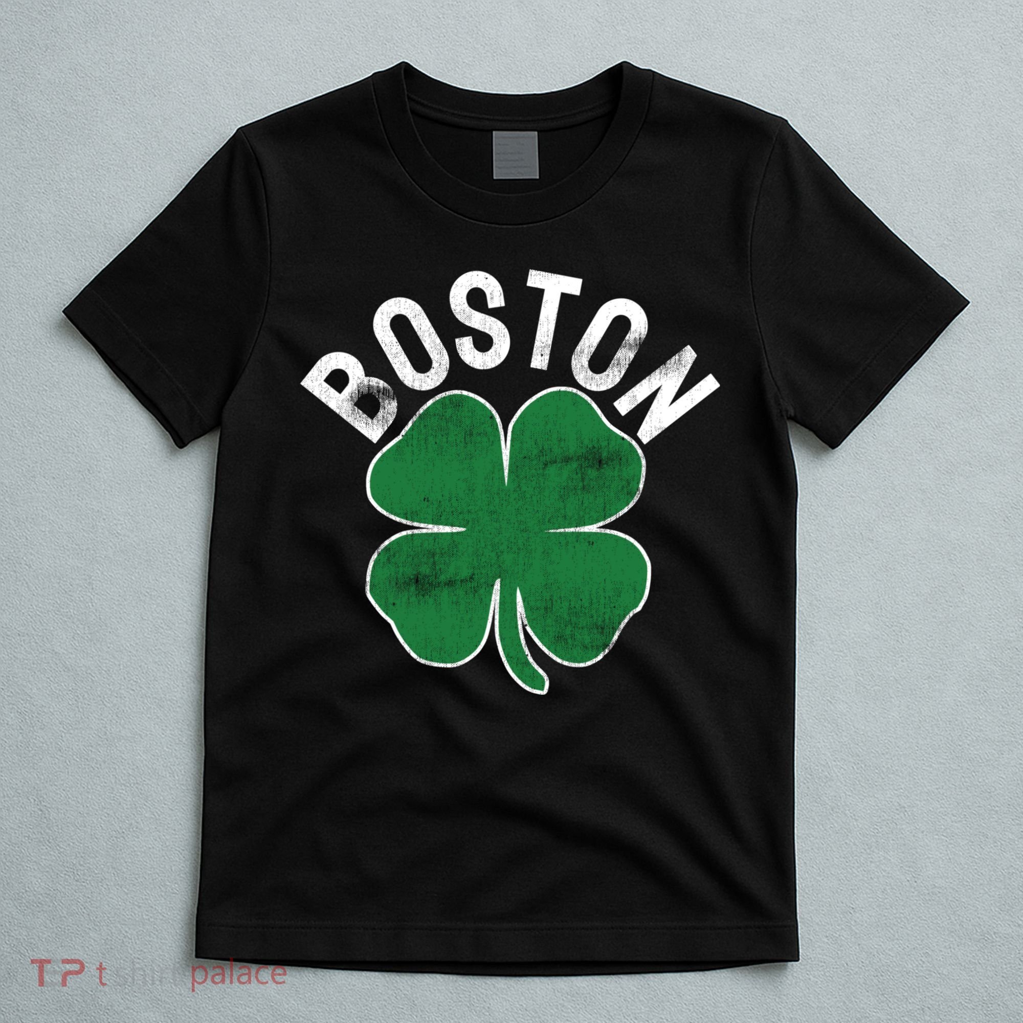 Shamrock Massachusetts Boston ST PATRICKS DAY Irish Green T-Shirt