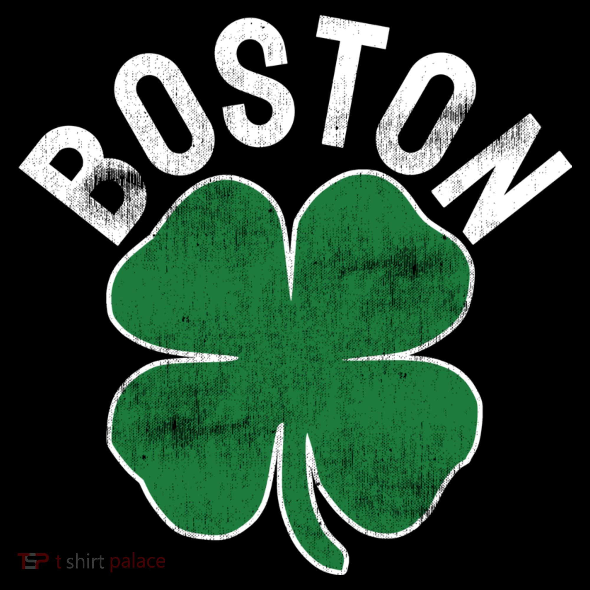 Shamrock Massachusetts Boston ST PATRICKS DAY Irish Green T-Shirt