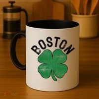 Shamrock Massachusetts Boston ST PATRICKS DAY Irish Green Coffee Mug thumb 4