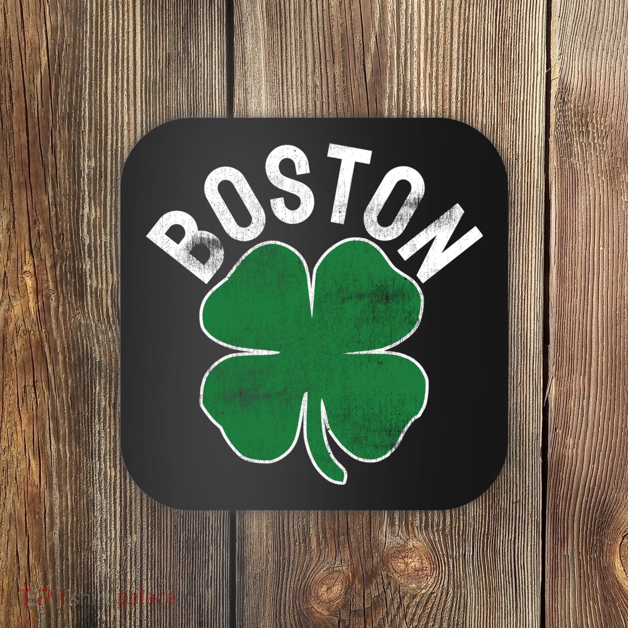 Shamrock Massachusetts Boston ST PATRICKS DAY Irish Green Coaster