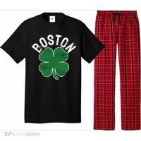 Shamrock Massachusetts Boston ST PATRICKS DAY Irish Green Pajama Set thumb 0