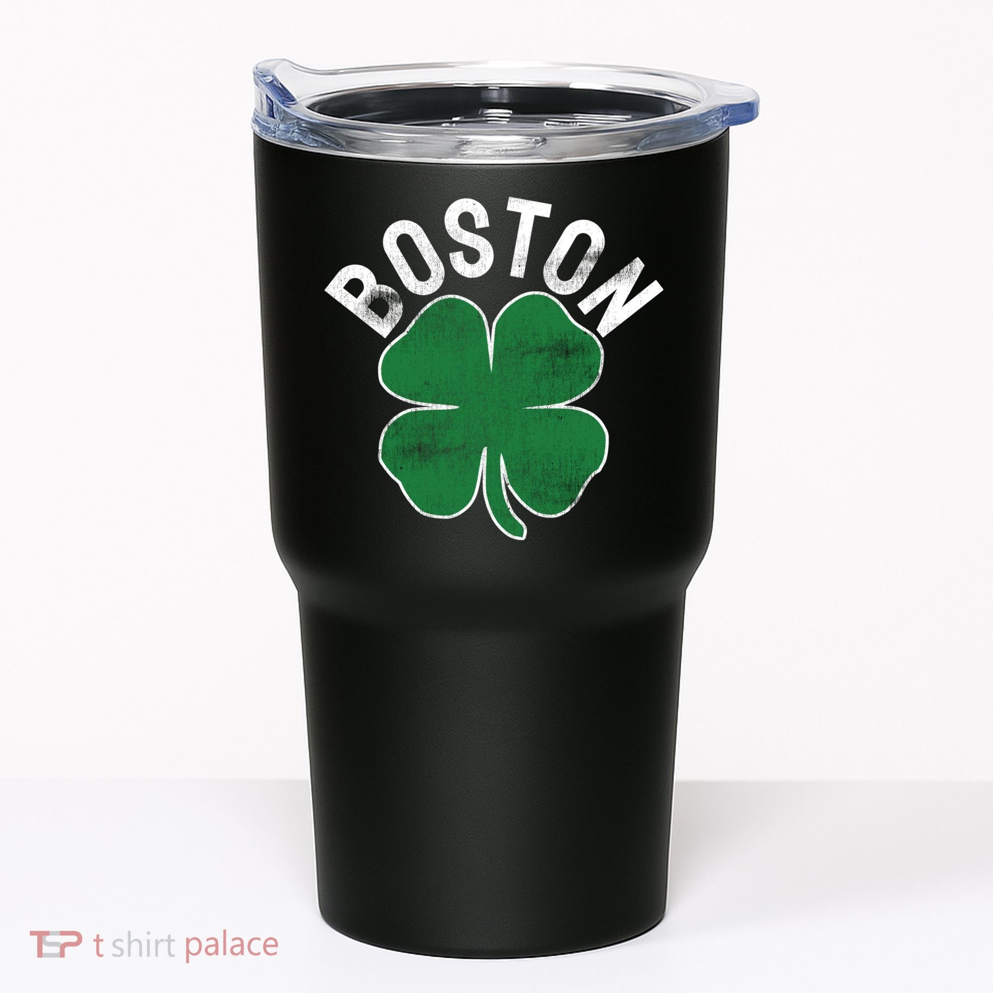 Shamrock Massachusetts Boston ST PATRICKS DAY Irish Green Tumbler