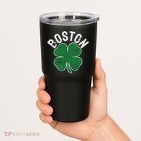 Shamrock Massachusetts Boston ST PATRICKS DAY Irish Green Tumbler thumb 2