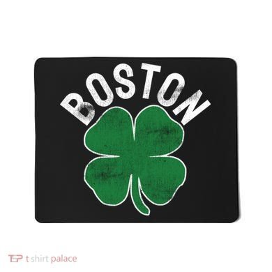 Shamrock Massachusetts Boston ST PATRICKS DAY Irish Green Mousepad