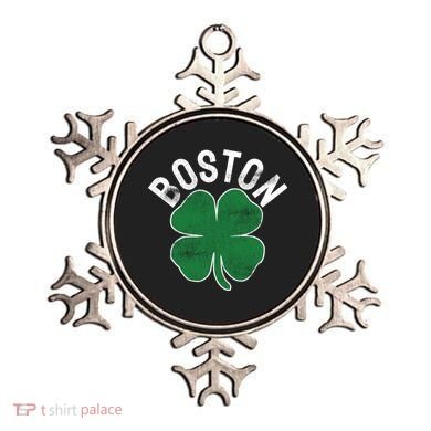 Shamrock Massachusetts Boston ST PATRICKS DAY Irish Green Ornament