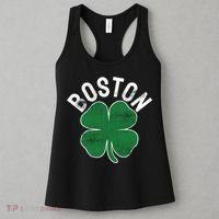 Shamrock Massachusetts Boston ST PATRICKS DAY Irish Green Women's Tank Top thumb 3