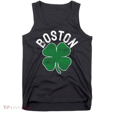 Shamrock Massachusetts Boston ST PATRICKS DAY Irish Green Tank Top