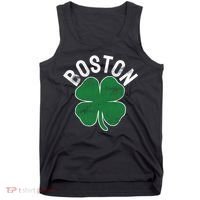 Shamrock Massachusetts Boston ST PATRICKS DAY Irish Green Tank Top thumb 0