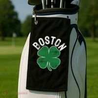 Shamrock Massachusetts Boston ST PATRICKS DAY Irish Green Golf Towel thumb 2