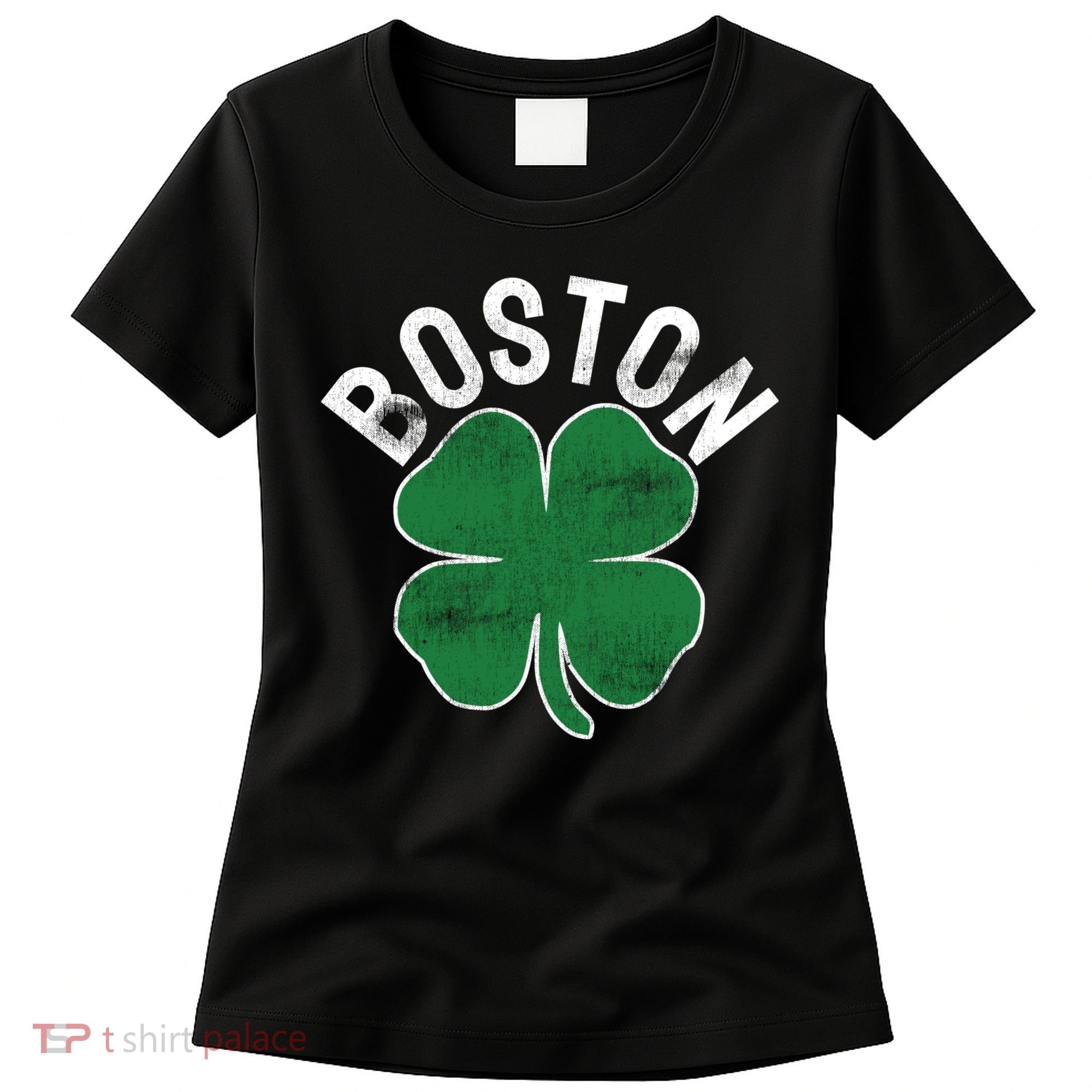 Shamrock Massachusetts Boston ST PATRICKS DAY Irish Green Women's T-Shirt