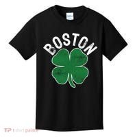 Shamrock Massachusetts Boston ST PATRICKS DAY Irish Green Kids T-Shirt thumb 0