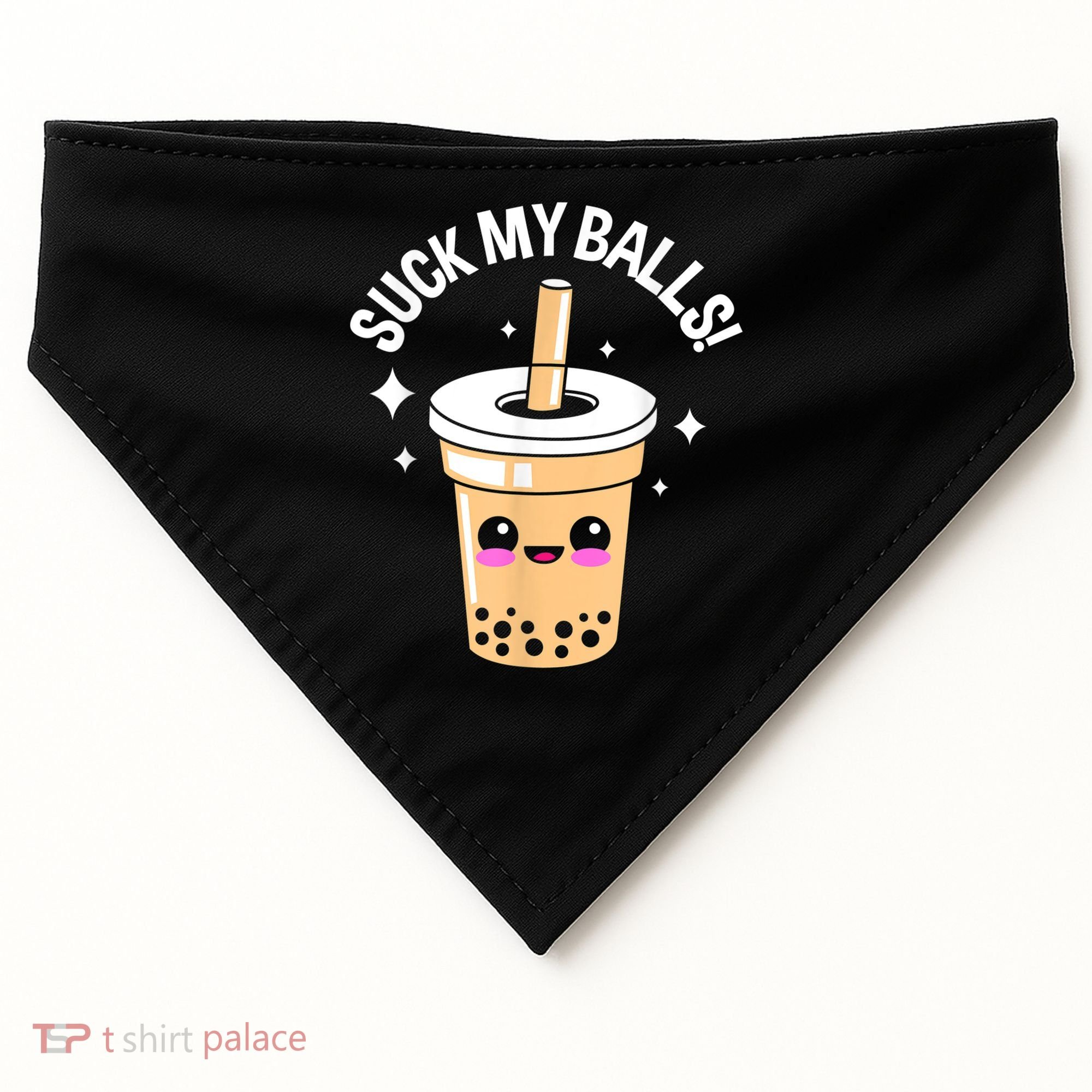 Suck My Balls Boba USA-Made Doggie Bandana