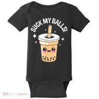Suck My Balls Boba Baby Bodysuit thumb 0