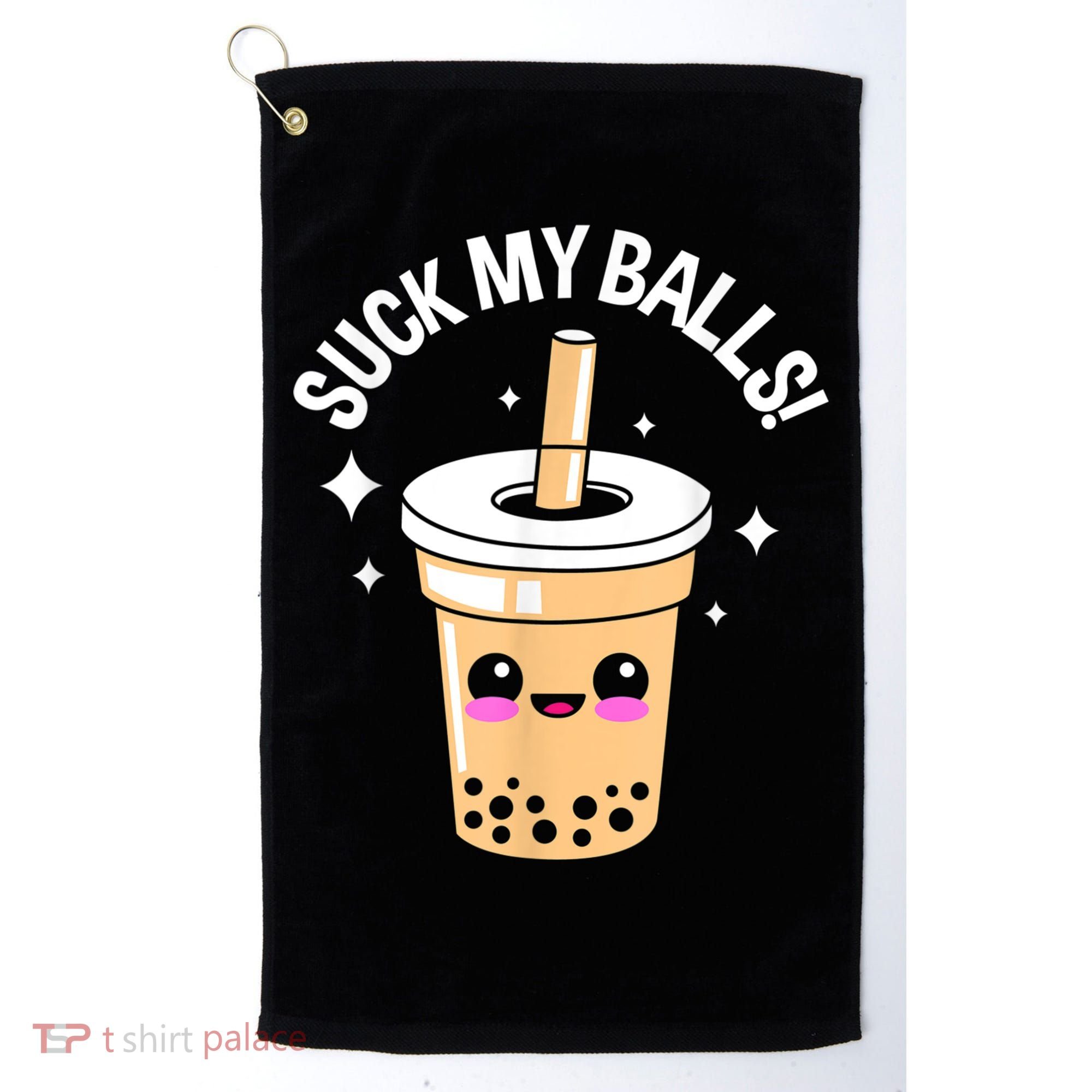 Suck My Balls Boba Golf Towel