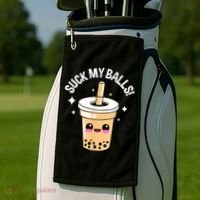Suck My Balls Boba Golf Towel thumb 2